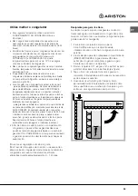 Предварительный просмотр 55 страницы Hotpoint Ariston MBL 1821 CV Operating Instructions Manual