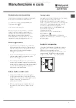 Предварительный просмотр 7 страницы Hotpoint Ariston MBL 2011 CS/HA Operating Instructions Manual