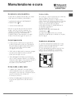 Предварительный просмотр 7 страницы Hotpoint Ariston MBL 2011 CS Operating Instructions Manual