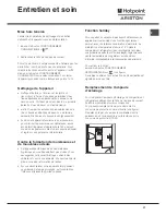 Предварительный просмотр 27 страницы Hotpoint Ariston MBL 2011 CS Operating Instructions Manual