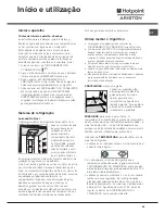 Предварительный просмотр 45 страницы Hotpoint Ariston MBL 2011 CS Operating Instructions Manual