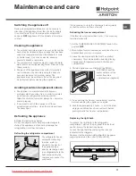 Предварительный просмотр 17 страницы Hotpoint Ariston MBM 1721 V (FR)/HA Instruction Manual