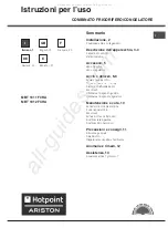 Предварительный просмотр 1 страницы Hotpoint Ariston MBT 1911 FI/HA Operating Instructions Manual