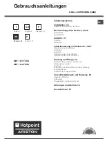 Предварительный просмотр 43 страницы Hotpoint Ariston MBT 1911 FI/HA Operating Instructions Manual