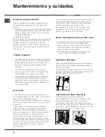 Preview for 66 page of Hotpoint Ariston MBT 1911 FI Operating Instructions Manual