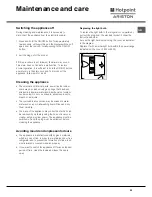 Preview for 25 page of Hotpoint Ariston MBT 2012 HA Operating Instructions Manual