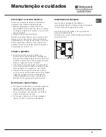 Preview for 67 page of Hotpoint Ariston MBT 2012 HA Operating Instructions Manual