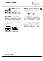 Предварительный просмотр 19 страницы Hotpoint Ariston MBT 2012 IZS/HA Operating Instructions Manual