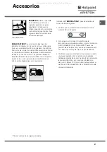 Предварительный просмотр 47 страницы Hotpoint Ariston MBT 2012 IZS/HA Operating Instructions Manual