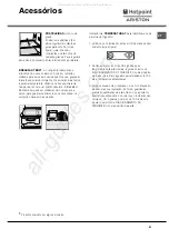 Предварительный просмотр 61 страницы Hotpoint Ariston MBT 2012 IZS/HA Operating Instructions Manual