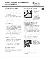 Предварительный просмотр 57 страницы Hotpoint Ariston MBT 2022 CZ Operating Instructions Manual