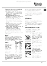 Preview for 37 page of Hotpoint Ariston MBZE 45 NF BAR/HA Operating Instructions Manual