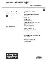 Preview for 43 page of Hotpoint Ariston MBZE 45 NF BAR/HA Operating Instructions Manual