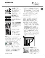 Предварительный просмотр 47 страницы Hotpoint Ariston MBZE 45 NF BAR Operating Insructions