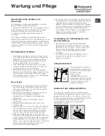 Предварительный просмотр 53 страницы Hotpoint Ariston MBZE 45 NF BAR Operating Insructions