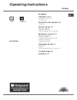 Предварительный просмотр 11 страницы Hotpoint Ariston MF 1 Operating Instructions Manual