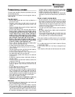 Предварительный просмотр 37 страницы Hotpoint Ariston MHR 940.1 (AN) /HA S Operating Instructions Manual