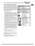 Предварительный просмотр 61 страницы Hotpoint Ariston MHR 940.1 (AN) /HA S Operating Instructions Manual