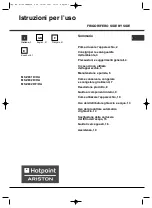 Hotpoint Ariston MSZ 801 D/HA User Manual preview