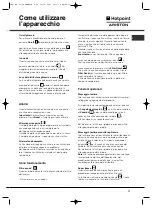 Preview for 11 page of Hotpoint Ariston MSZ 801 D/HA User Manual