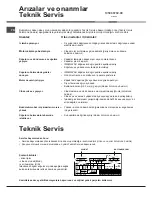 Предварительный просмотр 8 страницы Hotpoint Ariston MTM 0811 F HA Operating Instructions Manual