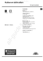 Предварительный просмотр 1 страницы Hotpoint Ariston MTM 0811 F TK/HA Operating Instructions Manual