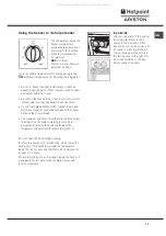 Предварительный просмотр 13 страницы Hotpoint Ariston MTM 0811 F TK/HA Operating Instructions Manual