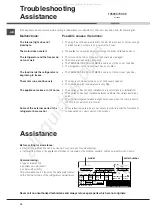 Предварительный просмотр 16 страницы Hotpoint Ariston MTM 0811 F TK/HA Operating Instructions Manual