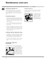 Предварительный просмотр 16 страницы Hotpoint Ariston MTM 1711 Operating Instructions Manual