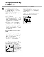 Предварительный просмотр 36 страницы Hotpoint Ariston MTM 1711 Operating Instructions Manual