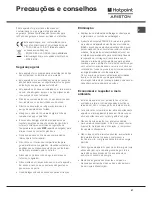 Предварительный просмотр 47 страницы Hotpoint Ariston MTM 1711 Operating Instructions Manual