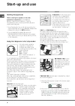 Предварительный просмотр 12 страницы Hotpoint Ariston MTM 1911 F/HA Operating Instructions Manual