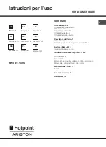 Hotpoint Ariston MWA 121.1 X/HA Operating Instructions Manual предпросмотр