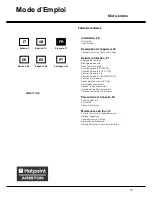 Предварительный просмотр 27 страницы Hotpoint Ariston MWA 121/HA Instructions For Use Manual