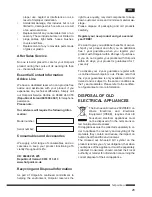 Предварительный просмотр 29 страницы Hotpoint Ariston MWHA 2022 B Operating Instructions Manual