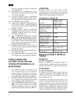 Предварительный просмотр 6 страницы Hotpoint Ariston MWHA 2322 B Operating Instructions Manual