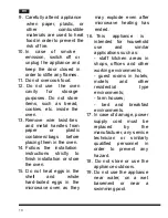 Предварительный просмотр 20 страницы Hotpoint Ariston MWHA 2322 B Operating Instructions Manual