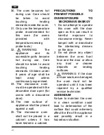 Предварительный просмотр 22 страницы Hotpoint Ariston MWHA 2322 B Operating Instructions Manual