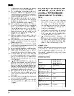 Предварительный просмотр 62 страницы Hotpoint Ariston MWHA 2322 B Operating Instructions Manual