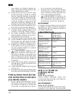 Предварительный просмотр 184 страницы Hotpoint Ariston MWHA 2322 B Operating Instructions Manual