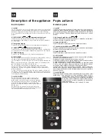 Предварительный просмотр 3 страницы Hotpoint Ariston NEBYH***** V SL Operating Instructions Manual