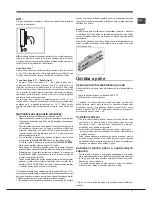 Предварительный просмотр 11 страницы Hotpoint Ariston NEBYH***** V SL Operating Instructions Manual