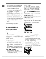 Предварительный просмотр 16 страницы Hotpoint Ariston NMBL 19 series Operating Instructions Manual