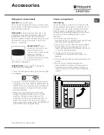 Предварительный просмотр 17 страницы Hotpoint Ariston NMBL 1921 FW Operating Instructions Manual