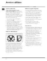 Предварительный просмотр 6 страницы Hotpoint Ariston NMBL 1922 CVW Operating Instructions Manual