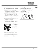 Предварительный просмотр 21 страницы Hotpoint Ariston NMBL 1922 CVW Operating Instructions Manual