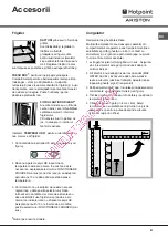 Предварительный просмотр 41 страницы Hotpoint Ariston NMBL1911 FW/HA Operating Instructions Manual