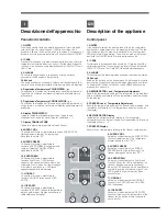 Preview for 4 page of Hotpoint Ariston NMBT 1911 Series Operating Instructions Manual