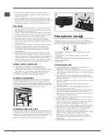 Preview for 14 page of Hotpoint Ariston NMBT 1911 Series Operating Instructions Manual