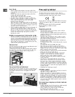 Preview for 32 page of Hotpoint Ariston NMBT 1911 Series Operating Instructions Manual